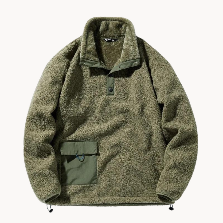 Cozy Brushed Fleece Pullover - Sweater CAAYWORLD