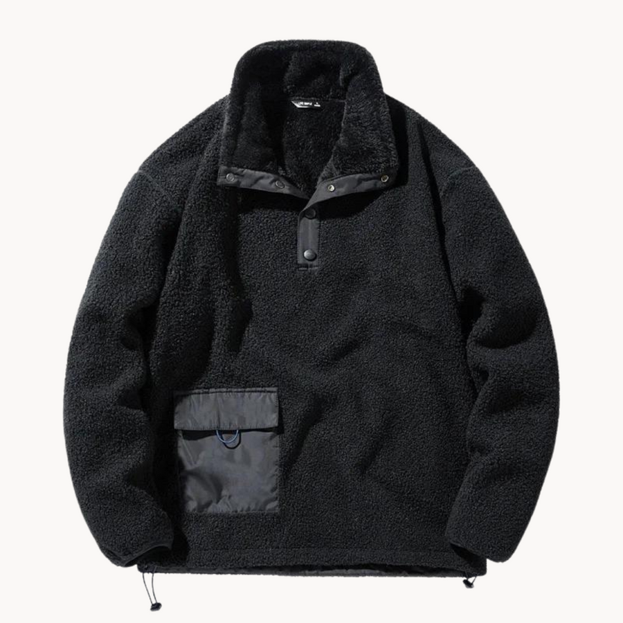 Cozy Brushed Fleece Pullover - Sweater CAAYWORLD