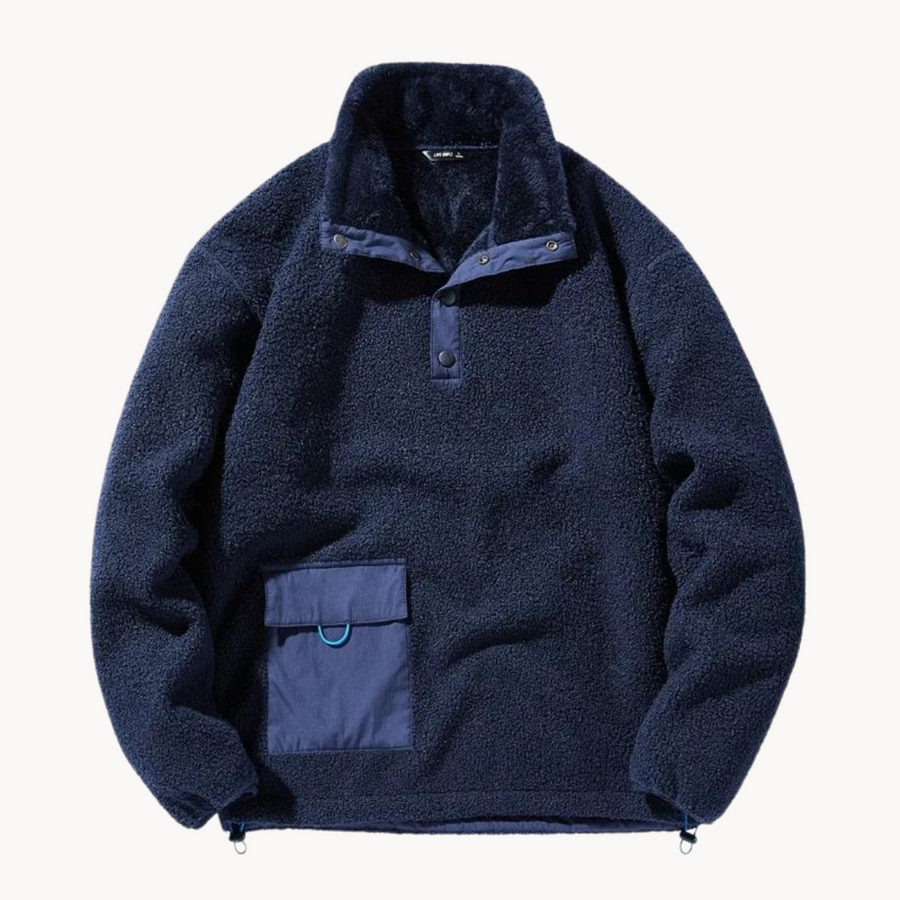 Cozy Brushed Fleece Pullover - Sweater CAAYWORLD