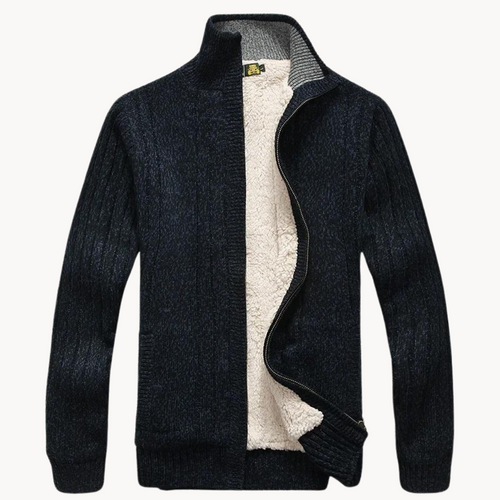 Cozy Knit Zip-Up - Cardigan CAAYWORLD MEN
