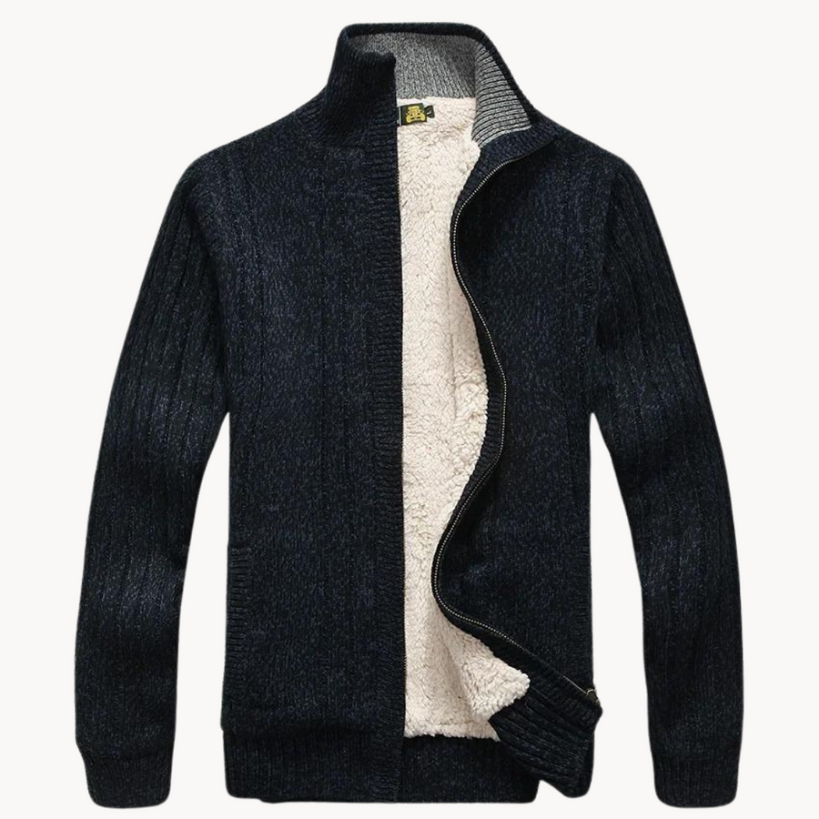 Cozy Knit Zip-Up - Cardigan CAAYWORLD MEN
