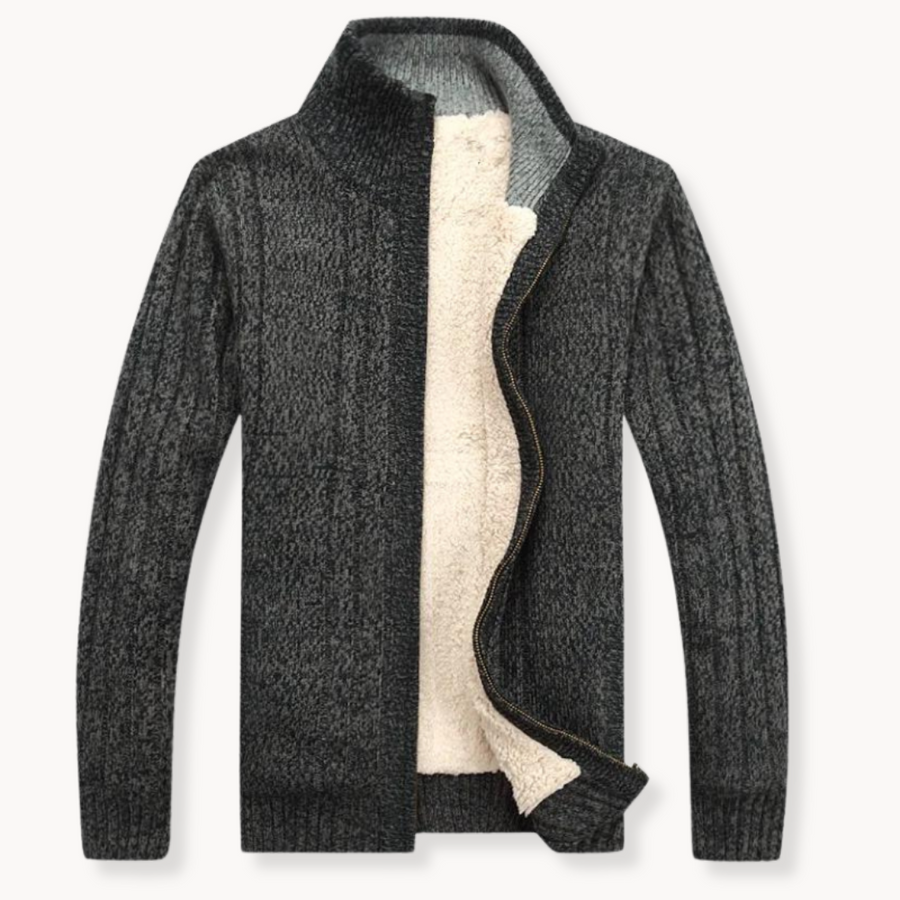 Cozy Knit Zip-Up - Cardigan CAAYWORLD MEN