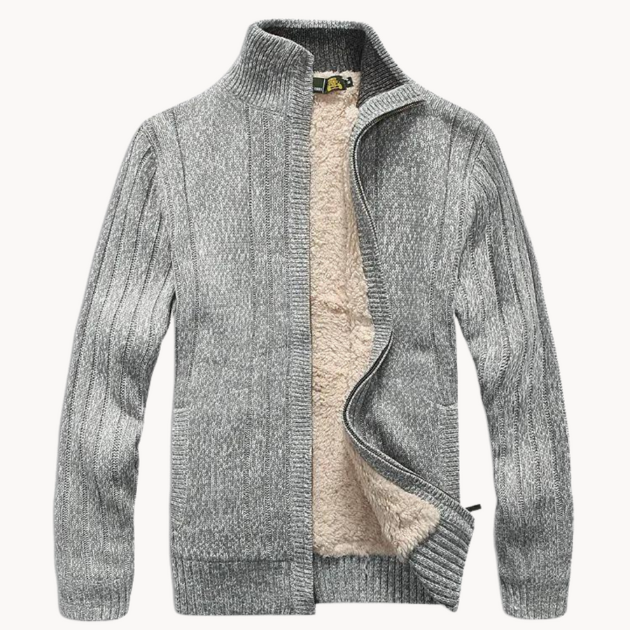 Cozy Knit Zip-Up - Cardigan CAAYWORLD MEN