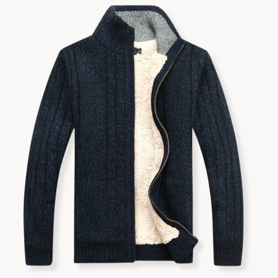 Cozy Knit Zip-Up - Cardigan CAAYWORLD MEN