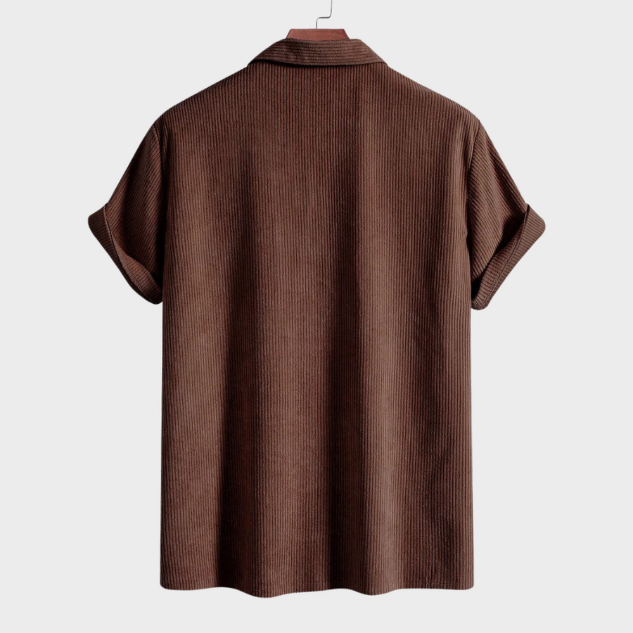 Cuban Collar Corduroy - Shirt CAAYWORLD MEN