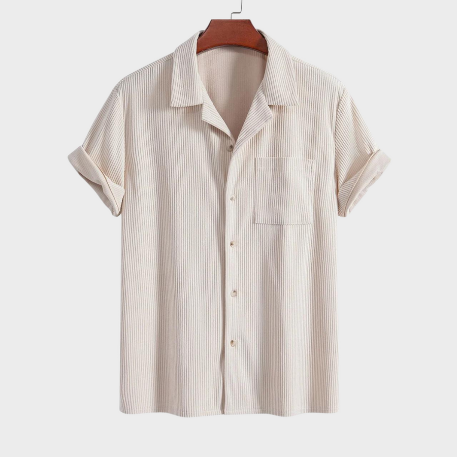 Cuban Collar Corduroy - Shirt CAAYWORLD MEN