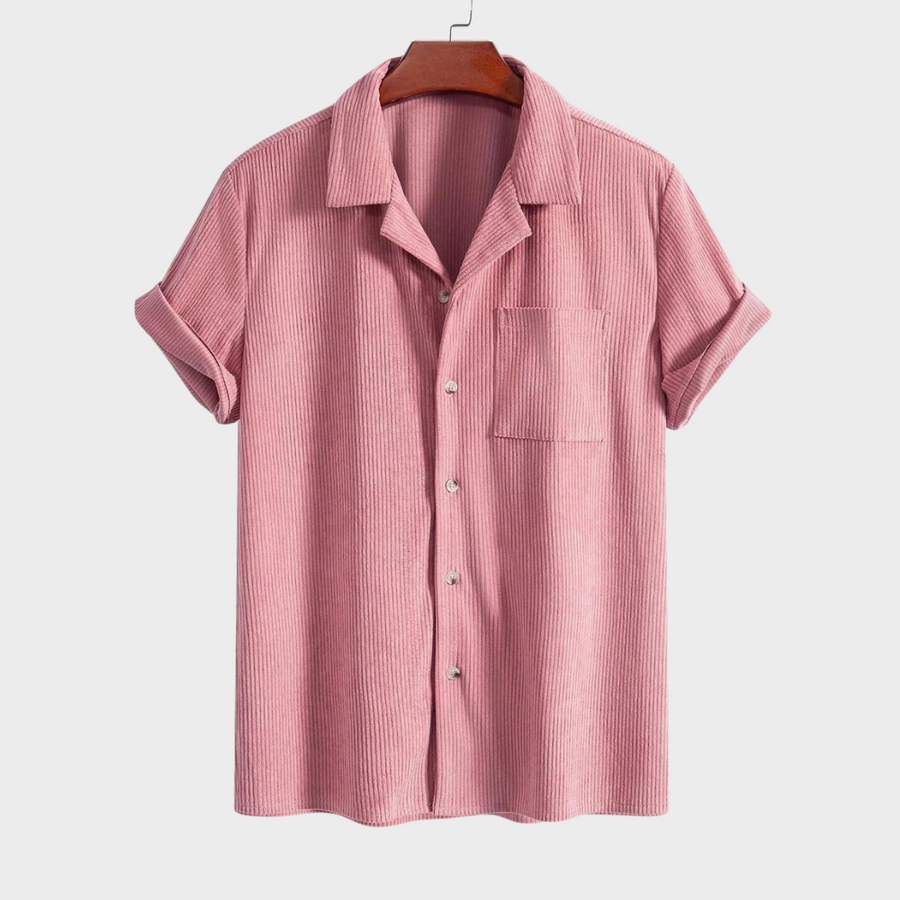 Cuban Collar Corduroy - Shirt CAAYWORLD MEN