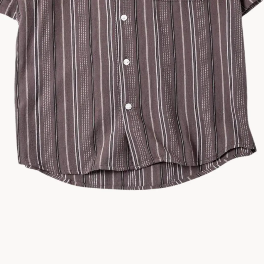 Cuban Collar Short Sleeve - Shirt CAAYWORLD