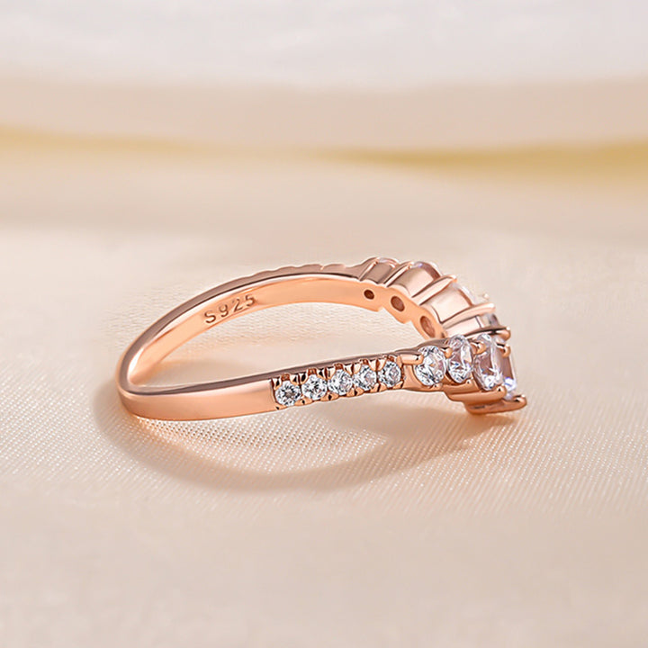 Sale | Rose Golden Tone Pear Cut 4.0 CT. Sterling Silver Bridal Set shineofdiamond