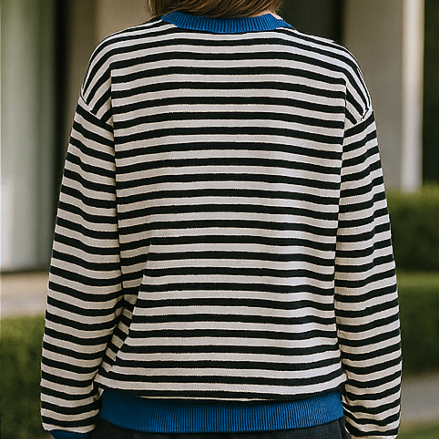 Dahlia - Striped Cotton Sweater CAAYWORLD WOMEN