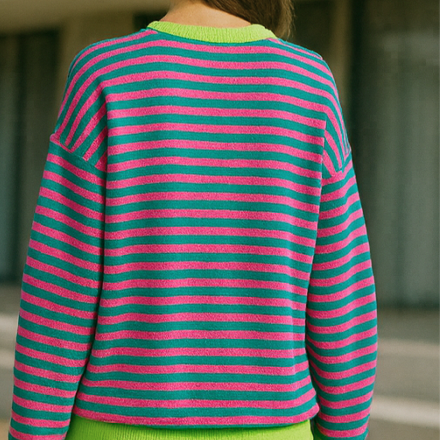 Dahlia - Striped Cotton Sweater CAAYWORLD WOMEN