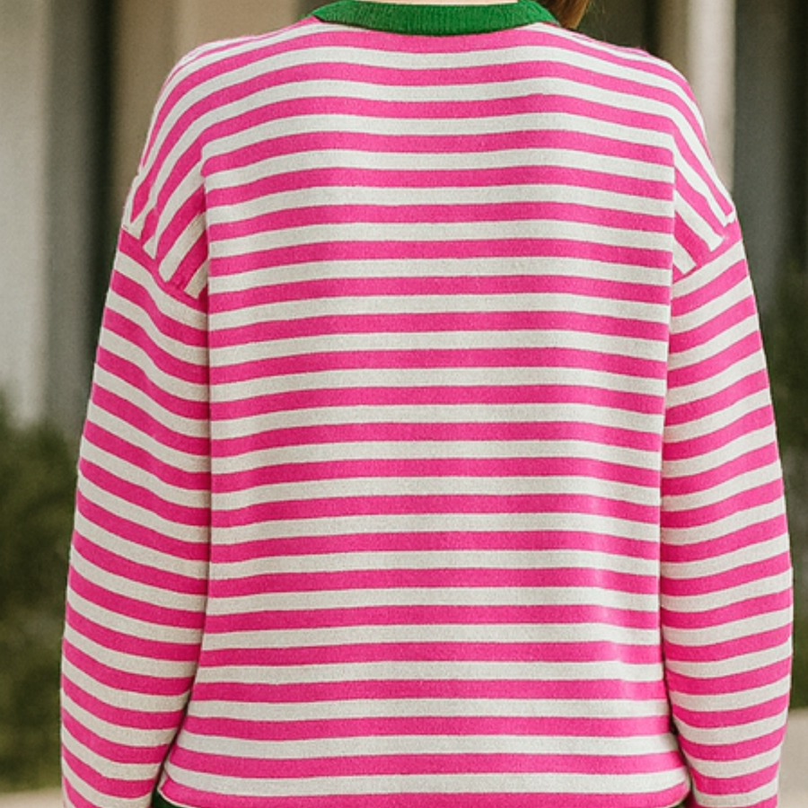 Dahlia - Striped Cotton Sweater CAAYWORLD WOMEN