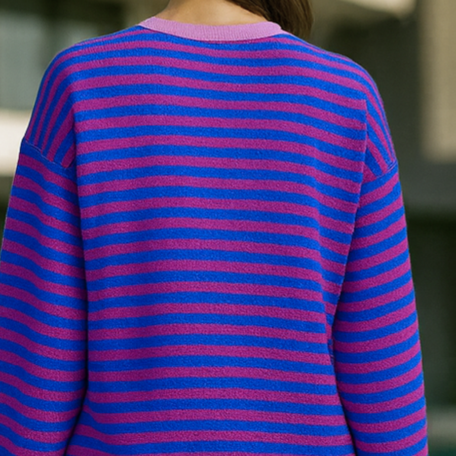 Dahlia - Striped Cotton Sweater CAAYWORLD WOMEN