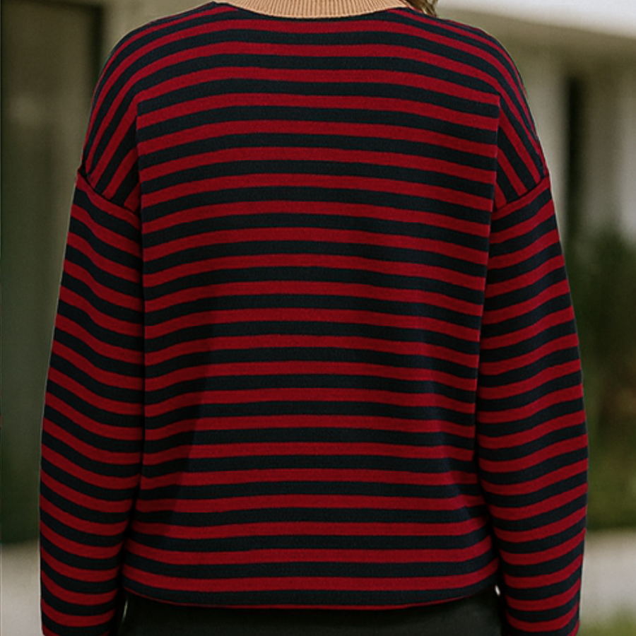 Dahlia - Striped Cotton Sweater CAAYWORLD WOMEN