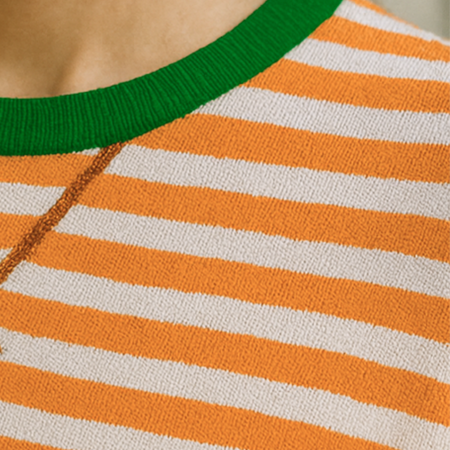 Dahlia - Striped Cotton Sweater CAAYWORLD WOMEN