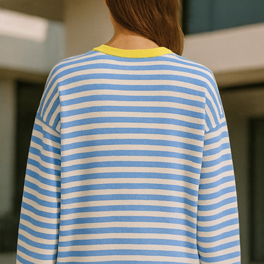 Dahlia - Striped Cotton Sweater CAAYWORLD WOMEN