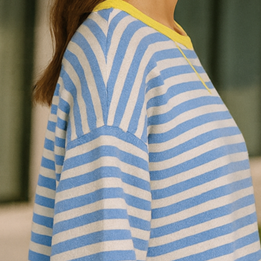 Dahlia - Striped Cotton Sweater CAAYWORLD WOMEN