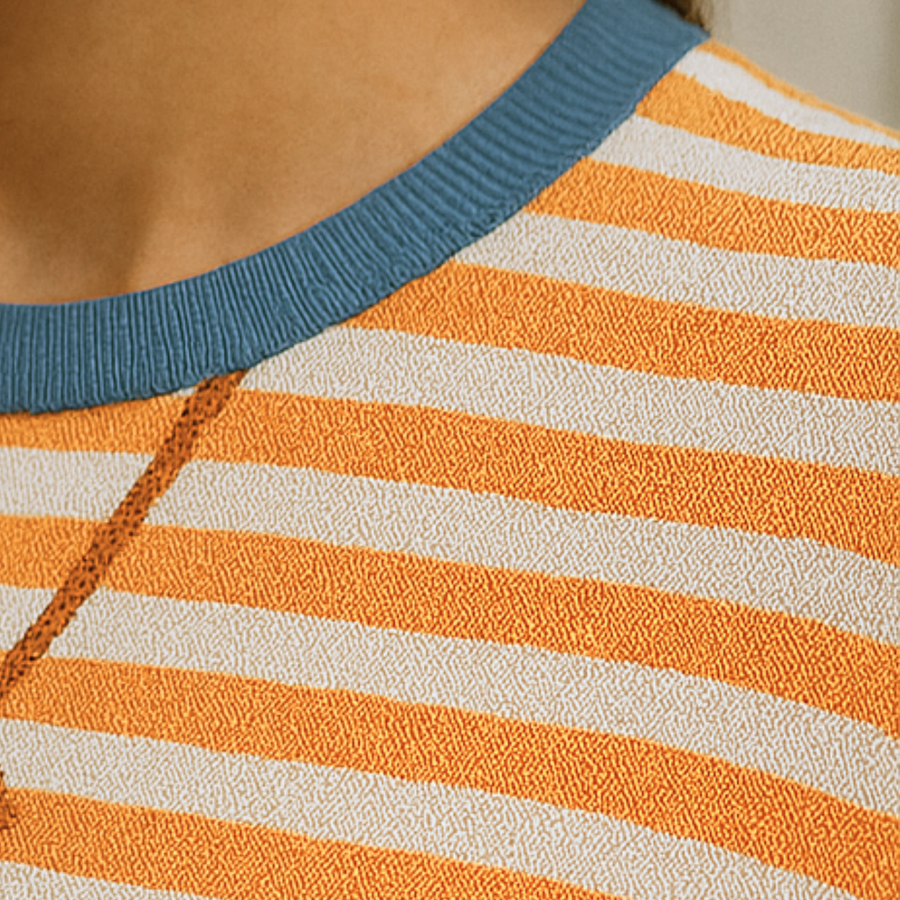 Dahlia - Striped Cotton Sweater CAAYWORLD WOMEN