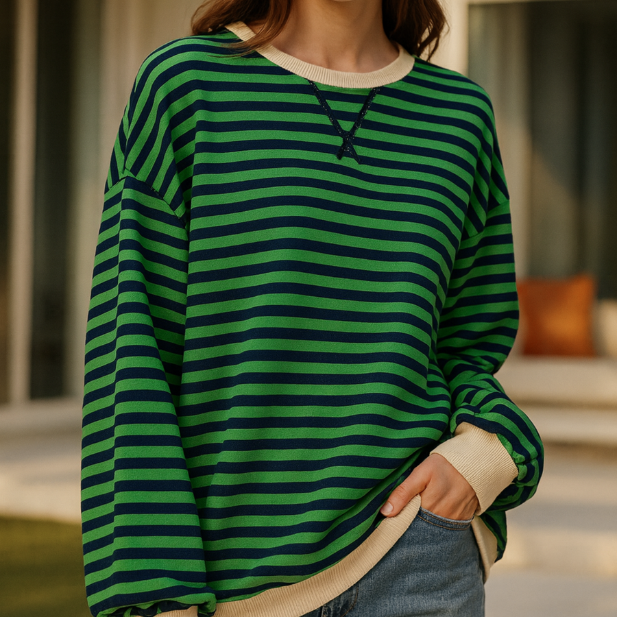 Dahlia - Striped Cotton Sweater CAAYWORLD WOMEN