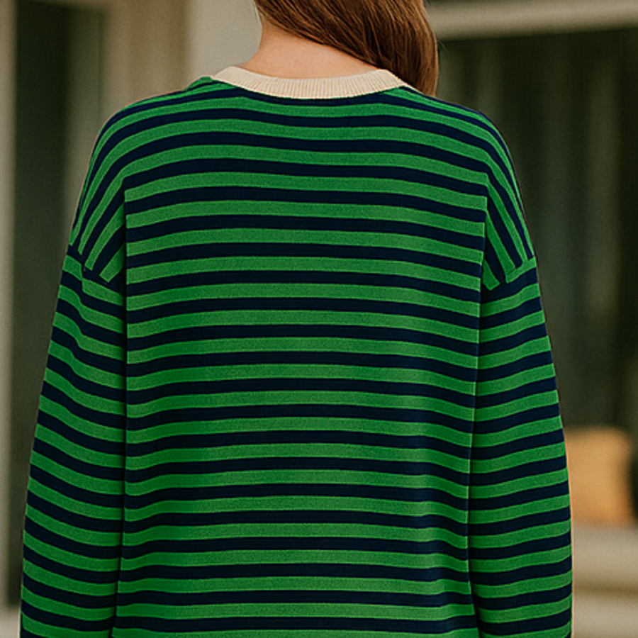 Dahlia - Striped Cotton Sweater CAAYWORLD WOMEN