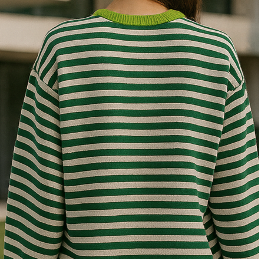 Dahlia - Striped Cotton Sweater CAAYWORLD WOMEN