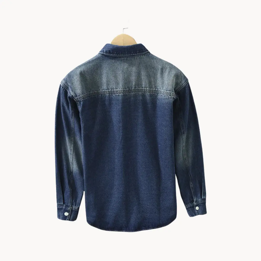 Dallas Blue Denim Button-Up - Shirt CAAYWORLD