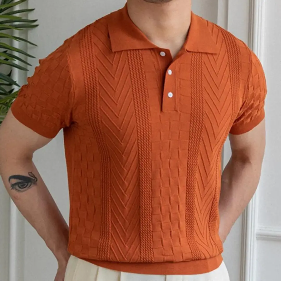 Dante Jacquard Polo - Polo Shirt CAAYWORLD