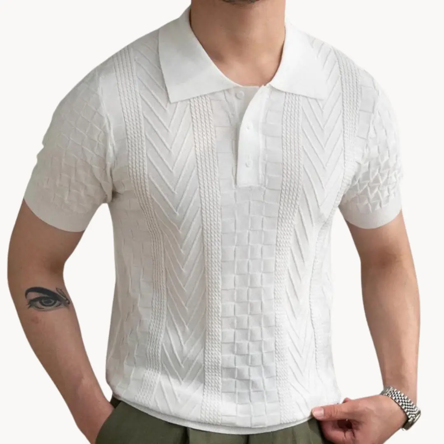 Dante Jacquard Polo - Polo Shirt CAAYWORLD