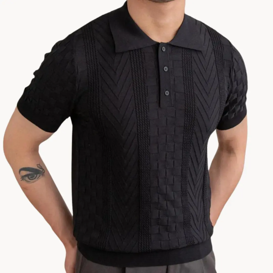 Dante Jacquard Polo - Polo Shirt CAAYWORLD