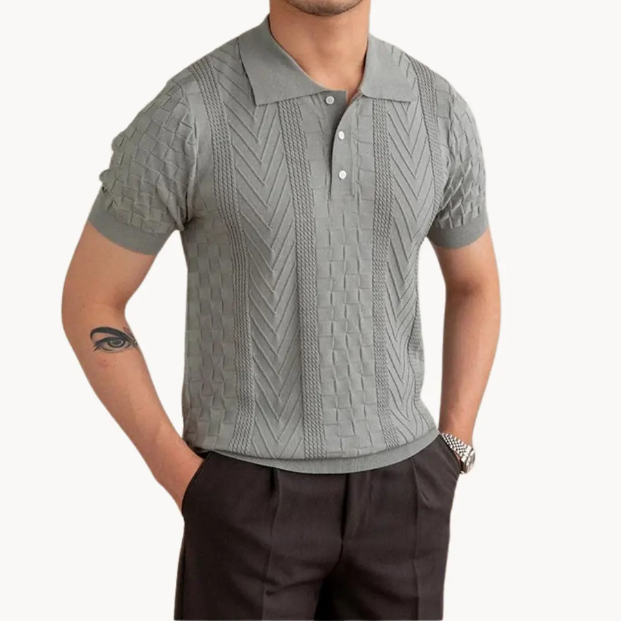 Dante Jacquard Polo - Polo Shirt CAAYWORLD
