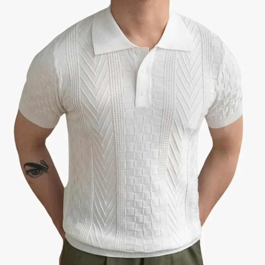 Dante Jacquard Polo - Polo Shirt CAAYWORLD