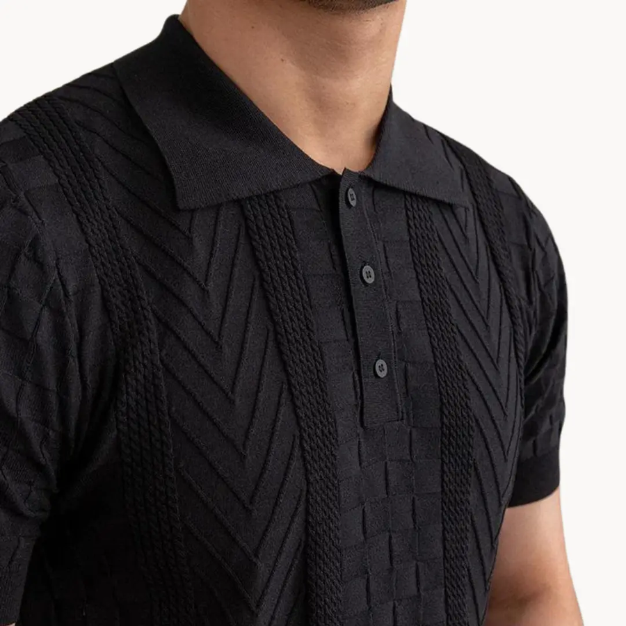 Dante Jacquard Polo - Polo Shirt CAAYWORLD