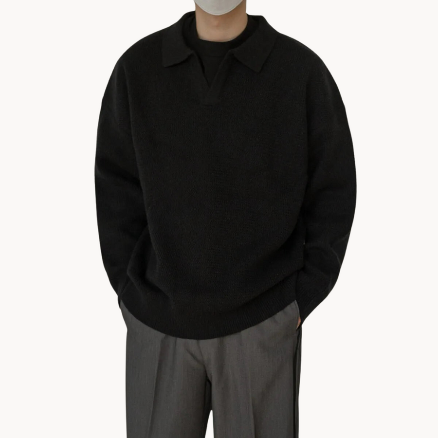 Dawn Mist Polo Collar - Sweater CAAYWORLD MEN