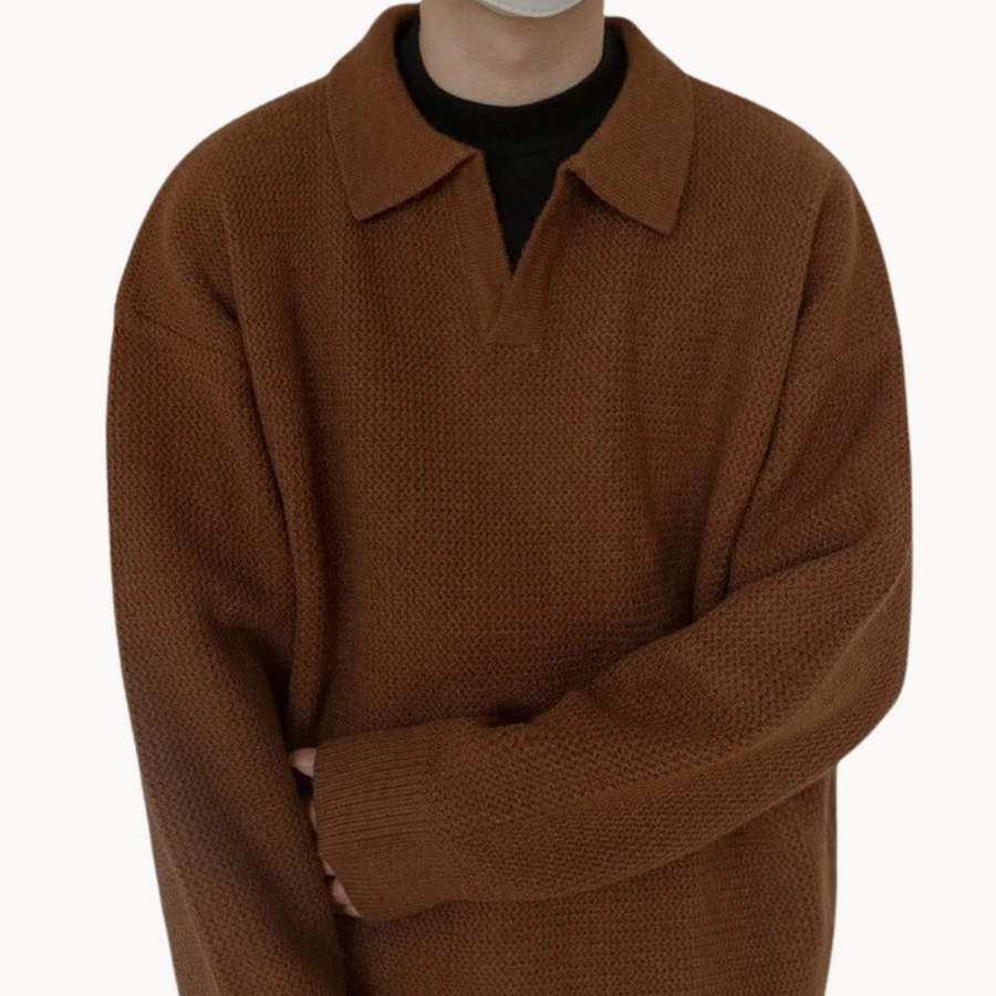 Dawn Mist Polo Collar - Sweater CAAYWORLD MEN