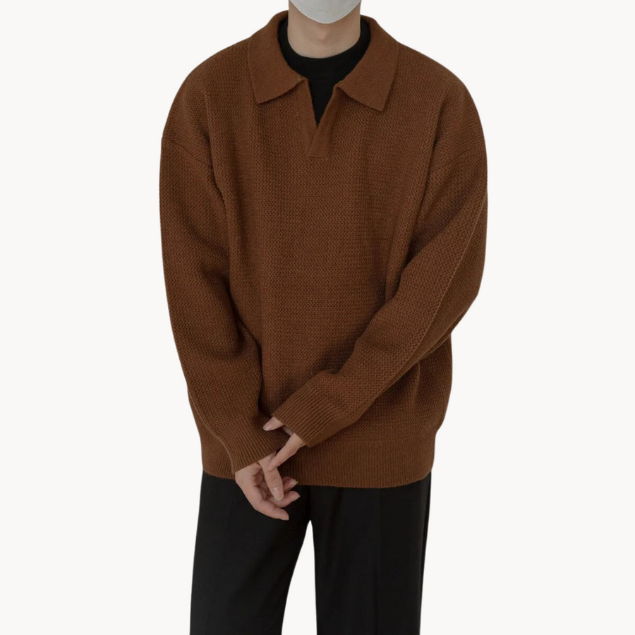 Dawn Mist Polo Collar - Sweater CAAYWORLD MEN