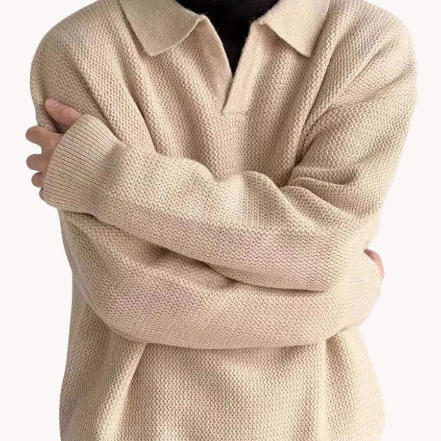 Dawn Mist Polo Collar - Sweater CAAYWORLD MEN