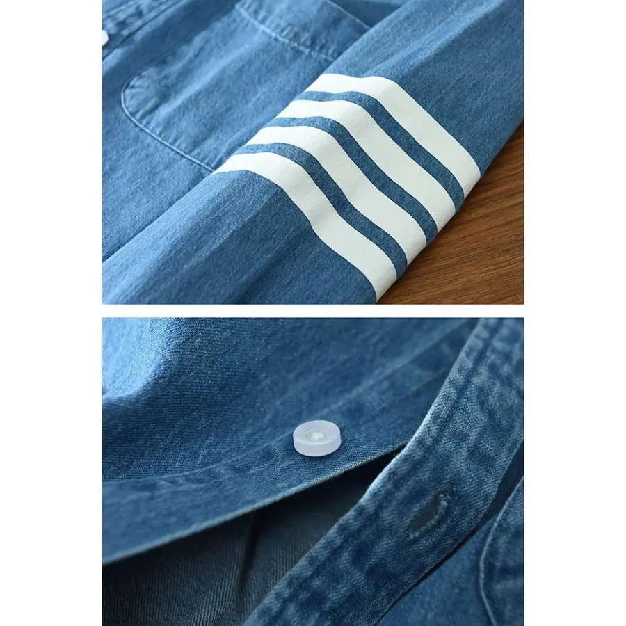 Denim Point Collar - Shirt CAAYWORLD