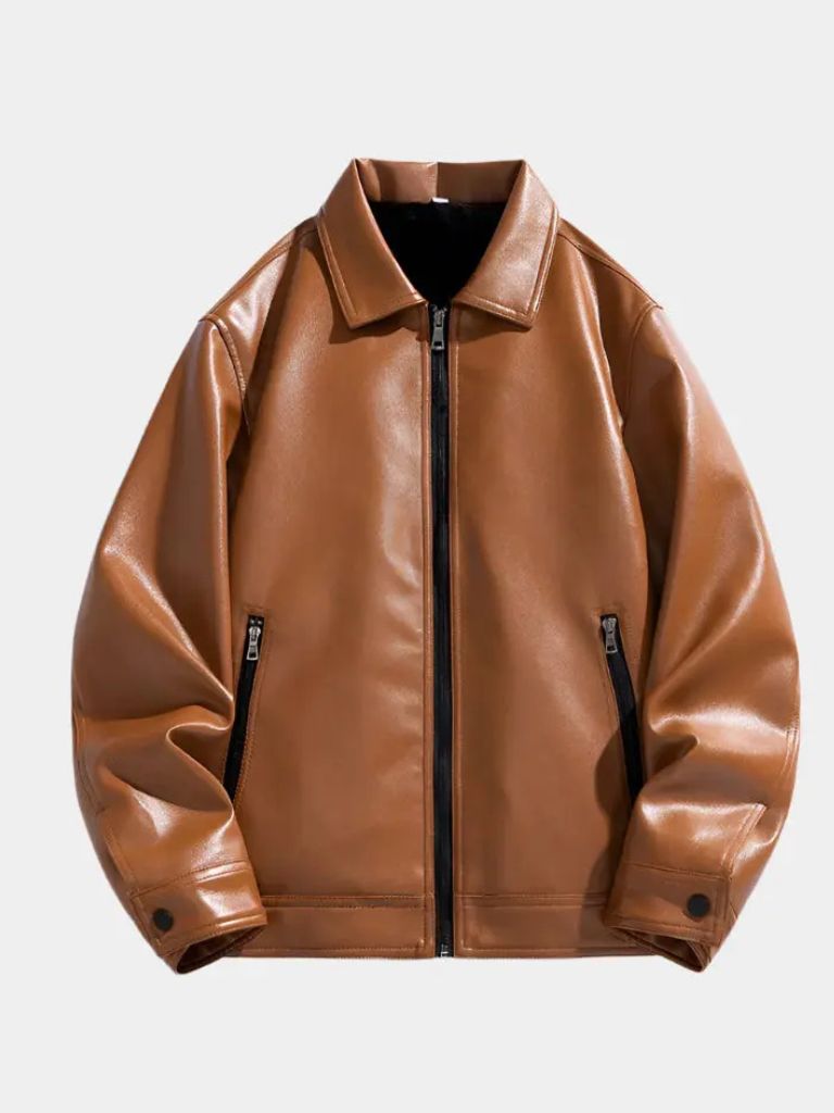 Denver Leather Jacket - CAAYWORLD CAAYWORLD