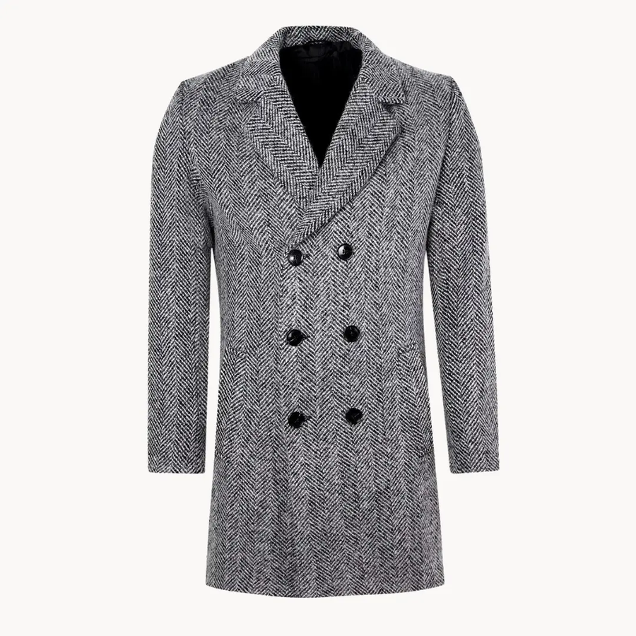 Double-Breasted Tailored - Coat CAAYWORLD