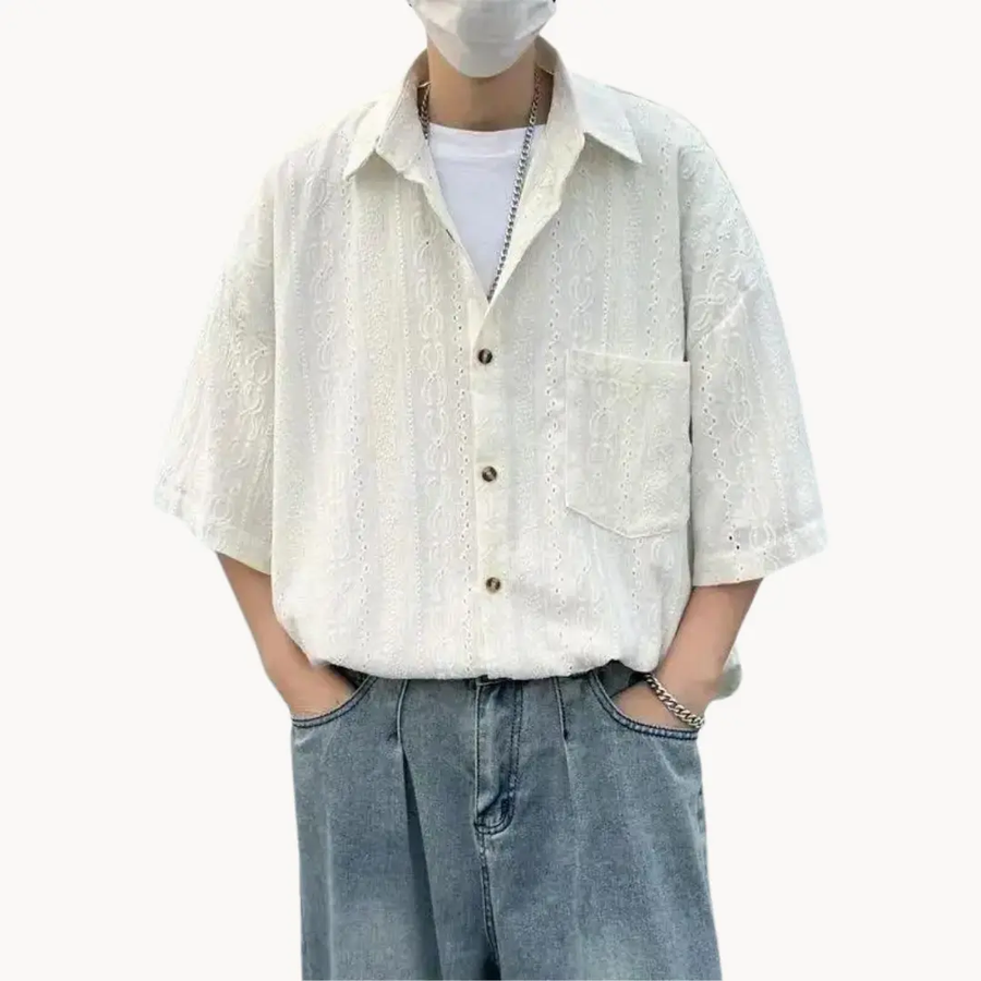 Driftwood Oversized Button-Front - Polo CAAYWORLD