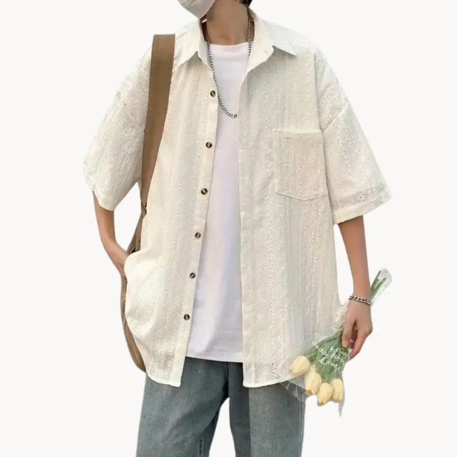 Driftwood Oversized Button-Front - Polo CAAYWORLD