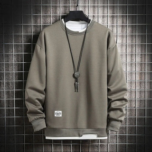 Eclipse Cotton-Blend Crewneck - Sweatshirt CAAYWORLD MEN