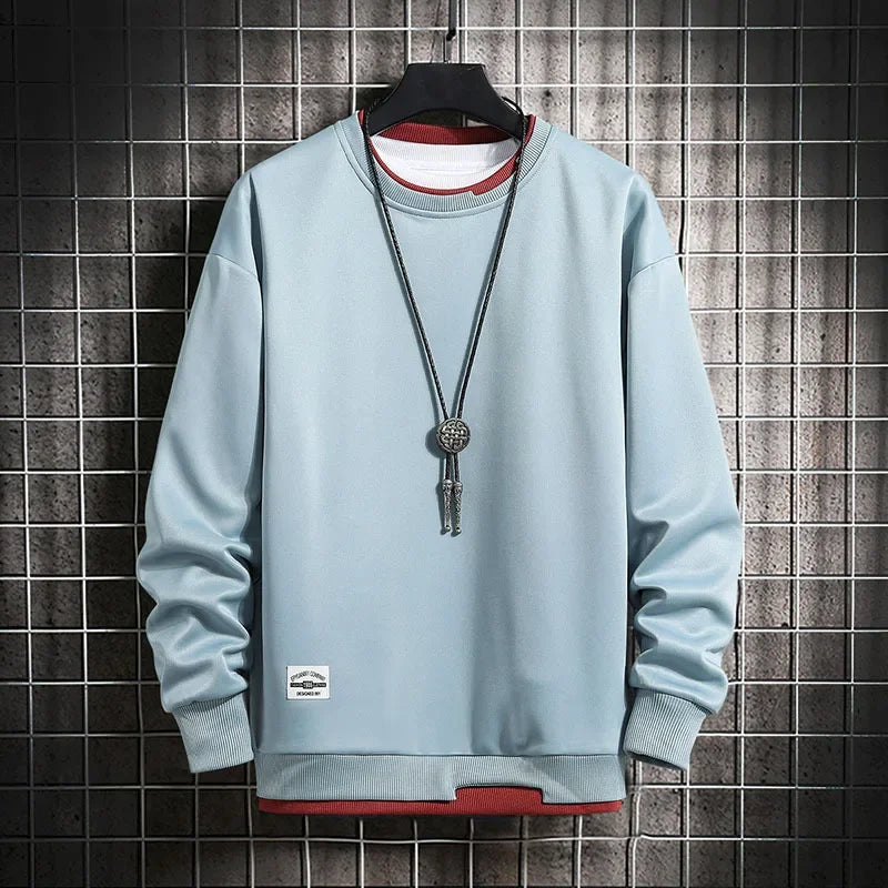 Eclipse Cotton-Blend Crewneck - Sweatshirt CAAYWORLD MEN