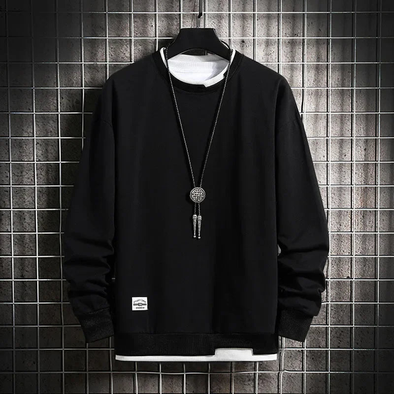 Eclipse Cotton-Blend Crewneck - Sweatshirt CAAYWORLD MEN