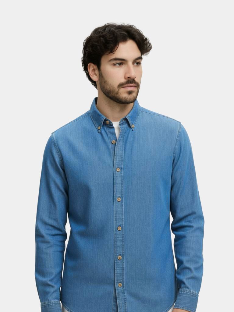 Elegant Denim Shirt - CAAYWORLD CAAYWORLD