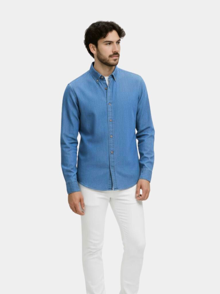 Elegant Denim Shirt - CAAYWORLD CAAYWORLD