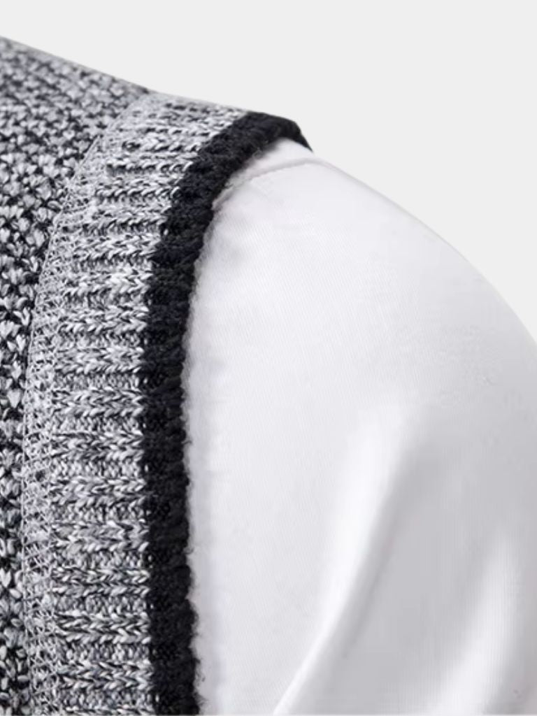 Elegant Full-Zip Sweater Vest - CAAYWORLD CAAYWORLD