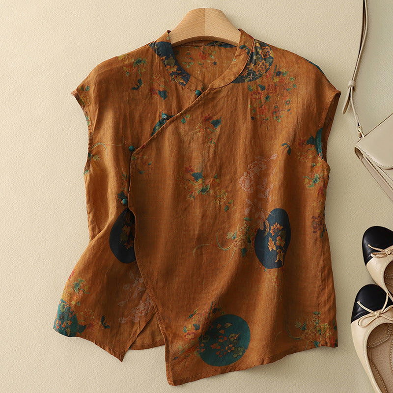 Elegant Linen - Blouse CAAYWORLD