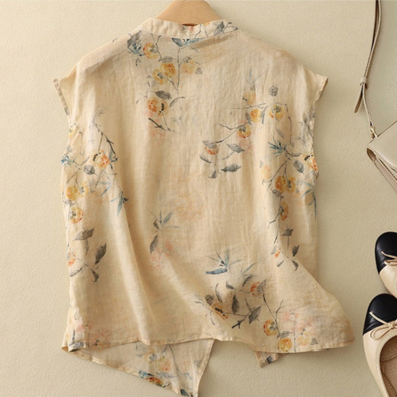 Elegant Linen - Blouse CAAYWORLD