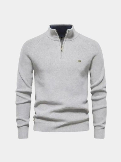 Elegant Quarter Zip Sweater - CAAYWORLD CAAYWORLD
